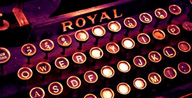 teclado máquina de escribir Royal